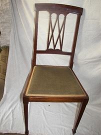 velvet seat chair