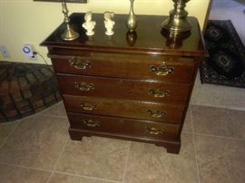 Small Silver chest or Bedside table