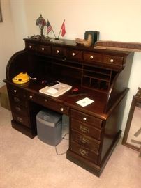 Solid Wood Desk Roll Top