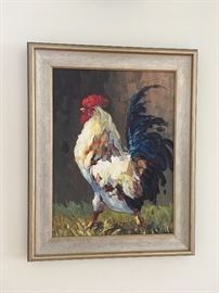 Jeff Boutin “Rooster” Painting 