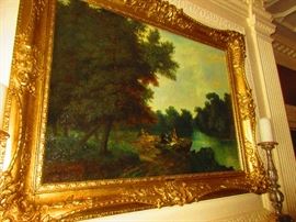 Clement Alphonse Antonin Fanart (aka Fanard) (1831-1903) French landscape, oil on canvas, 52x42