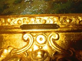 Clement Alphonse Antonin Fanart (aka Fanard) (1831-1903) French landscape, oil on canvas, 52x42