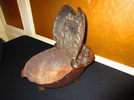 Detail of Cast Iron Coal Container