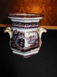 Flow Mulberry Lidded Sugar Jar (missing lid)