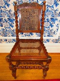 19th C. English Barley Twist Chair