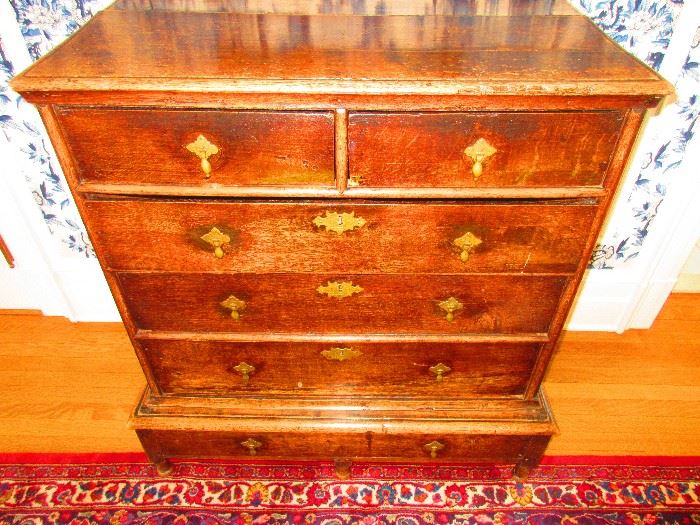 18th C. chest on stand