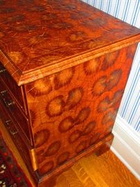 Detail of Late 18th/Early 19th C. Oyster Veneer Chest of Drawers