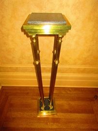 Brass and Marble Pedestal 