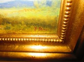 J. Stone, English, oil on board
