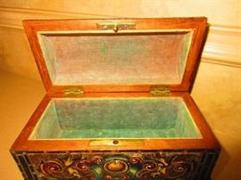 Detail of Cold Paint Jewel Cask