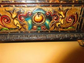 Detail of Cold Paint Jewel Cask