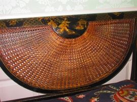 Detail of French Chinoiserie Settee, 19th C.