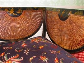 Detail of French Chinoiserie Settee, 19th C.