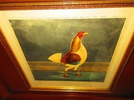 Robert Pollard, London 1826, framed chromolithograph, "The Cheshire Pile"