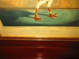 Robert Pollard, London 1826, framed chromolithograph, "The Cheshire Pile"