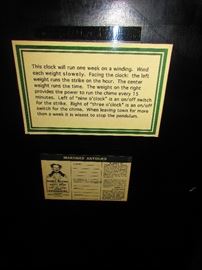 Verso of Chinoiserie Long Clock