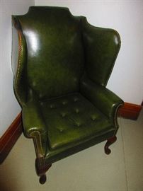 Leather Wing Chair 