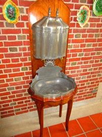 Early 19th C. Wood and Pewter Fountain