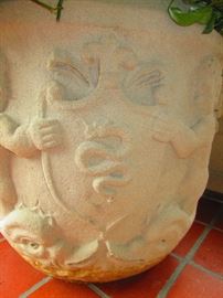 Detail of Haddon Stone Planter