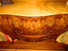 Antique Marbletop Bombay Chest