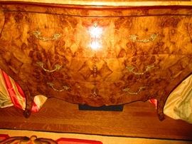 Detail of Antique Marbletop Bombay Chest