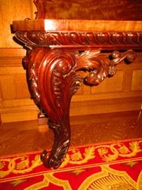 Detail of 19th C. Irish Mahogany Server