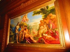 Attributed to the school Giovanni Francesco Romanelli (1610-1662) Italy, Oil On Canvas, 63x36.5