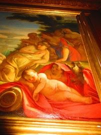 Attributed to the school Giovanni Francesco Romanelli (1610-1662) Italy, Oil On Canvas, 63x36.5