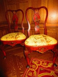 Pair of 19th C. Chinoiserie Chairs