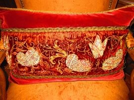 Pillow with Antique Textile