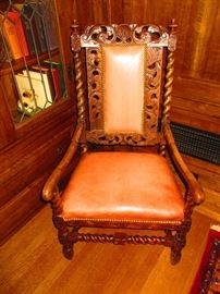 Early 19th C. English Barley Twist Chair