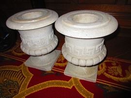 Pair of Early 19th C. Antique Stone Urns