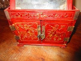 Detail of 19th C. Chinese Cosmetic Box