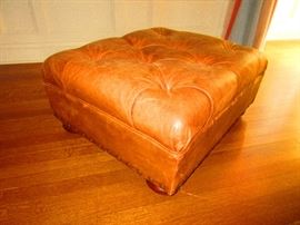 Leather Ottoman