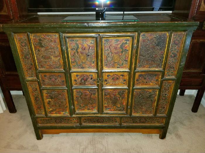 Outstanding Antique Mongolian Chest
