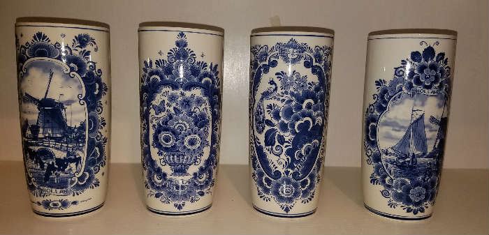 Delft Blue & White Vases 