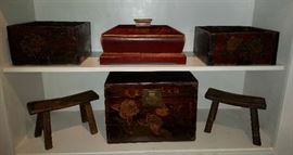 Asian Boxes and Headrest
