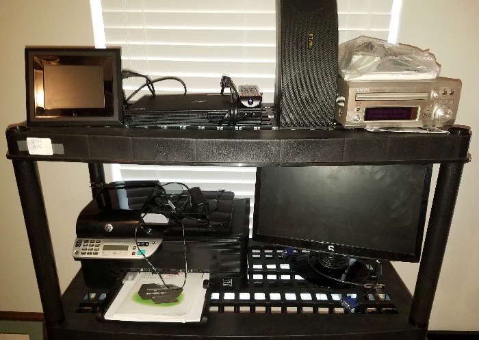 Electronics HP Office Jet 4500 Printer, Compaq Monitor, KHL Speakers, Denon DVD Surround Receiver