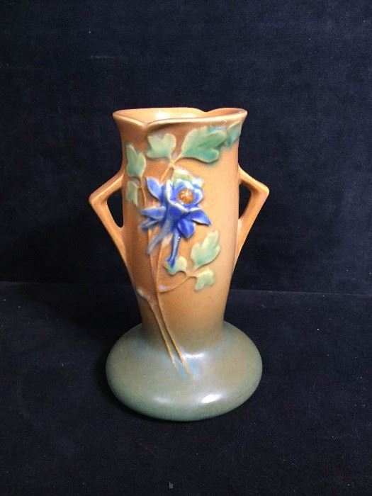 002 Roseville Columbine vase