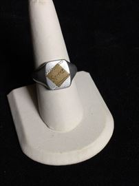 020 WWI Somme Trench art ring
