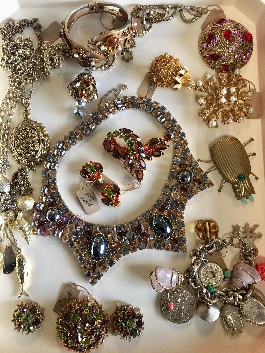 Vintage jewelry including Designer  