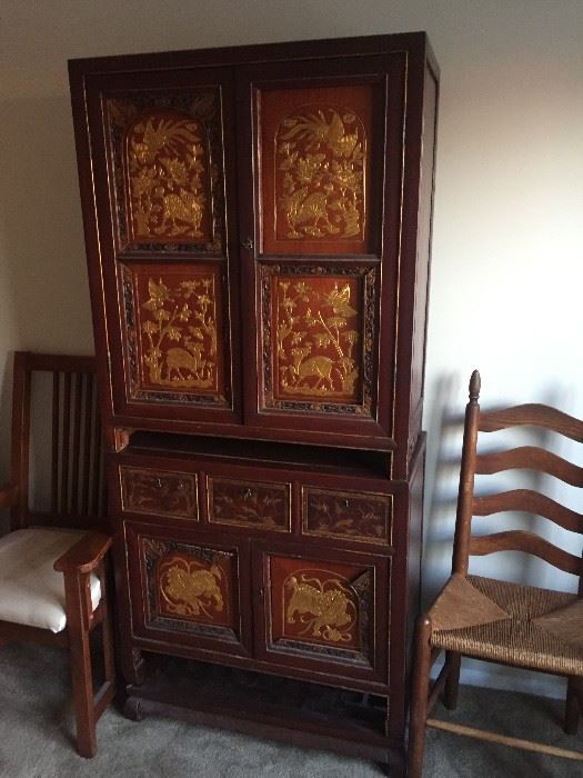 Antique Asian bride's chest.