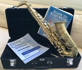 Yamaha Saxaphone , Case, and Music
