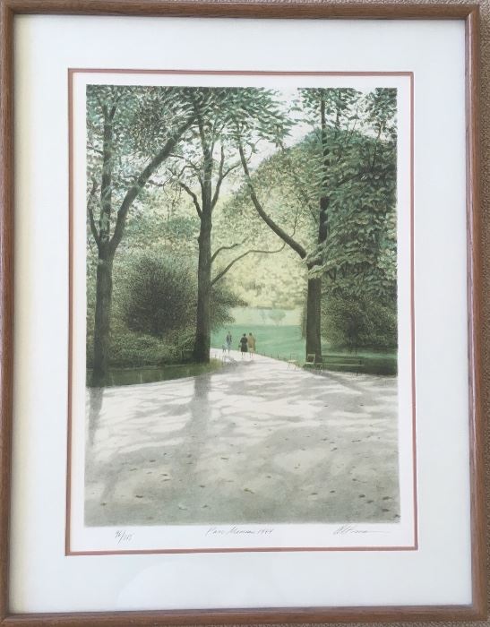 Parc Minceau 1984, 96/285 by Altman, publishes by Mourlot