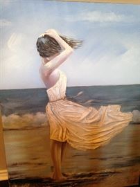 Textured/dimentional art on large canvas