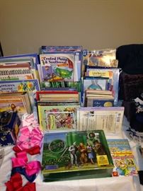 Children's books; little girl's bows