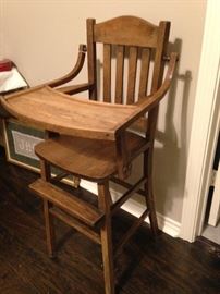 Antique high chair