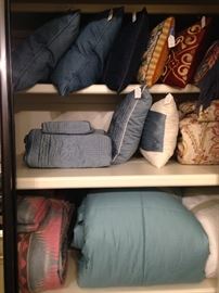 Pillows and blankets