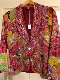 Colorful beaded jacket