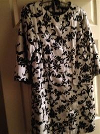 Long black & white jacket